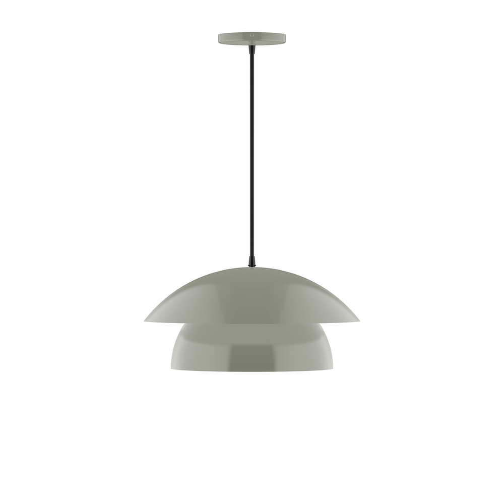 16" Nest Pendant, Moss Green