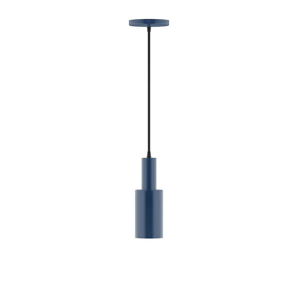 3.5" Spark Pendant, white cord with canopy, Navy