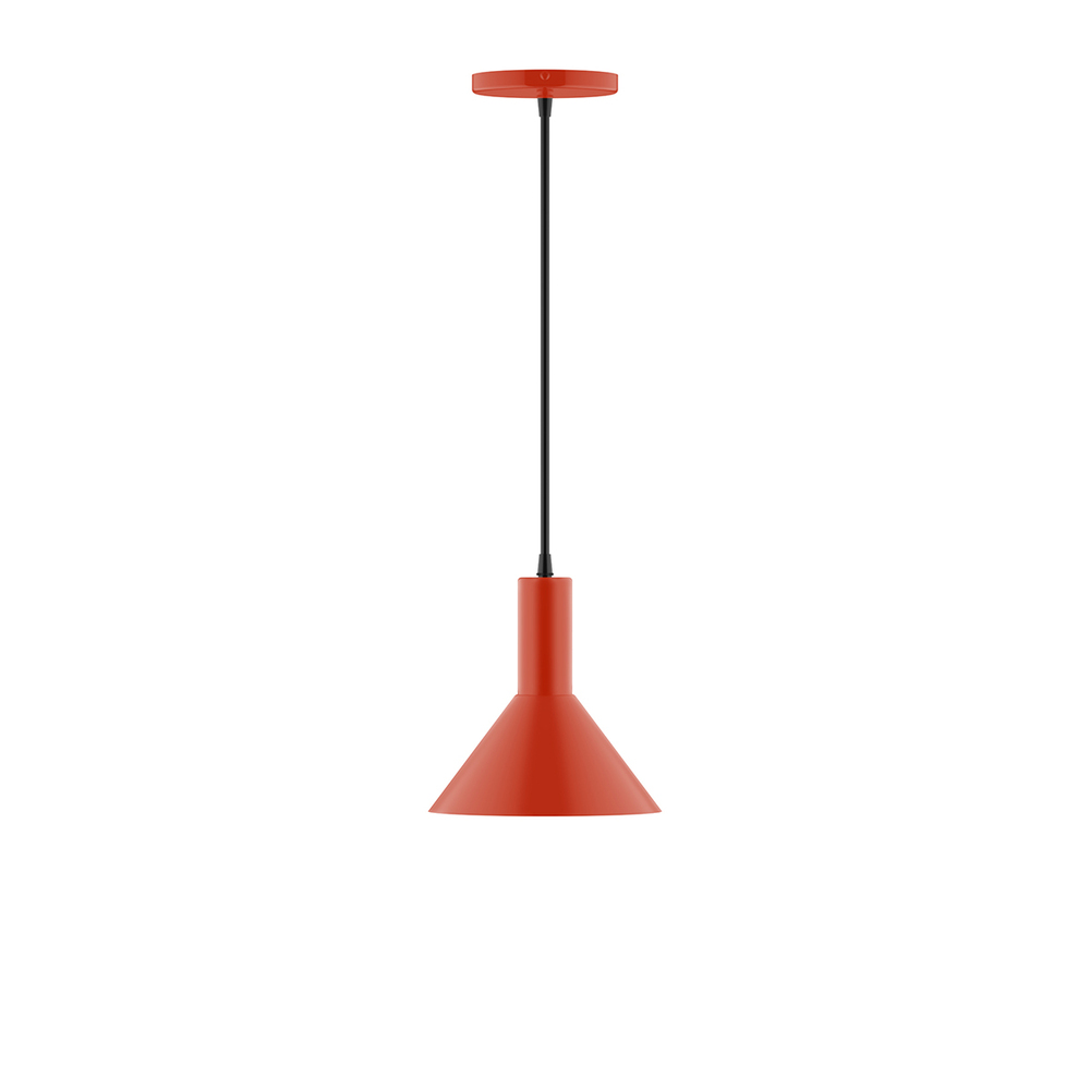 8" Chase Pendant, Vermillion