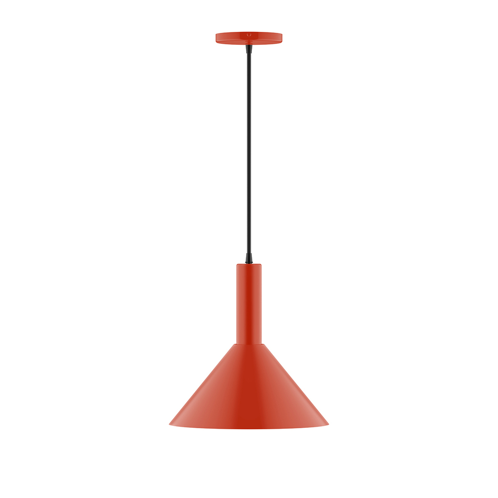 12" Chase Pendant, Vermillion