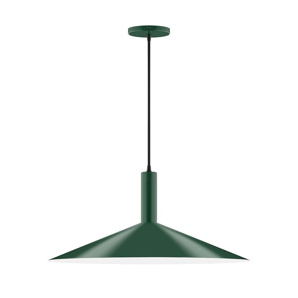 24" Zing Pendant, Forest Green