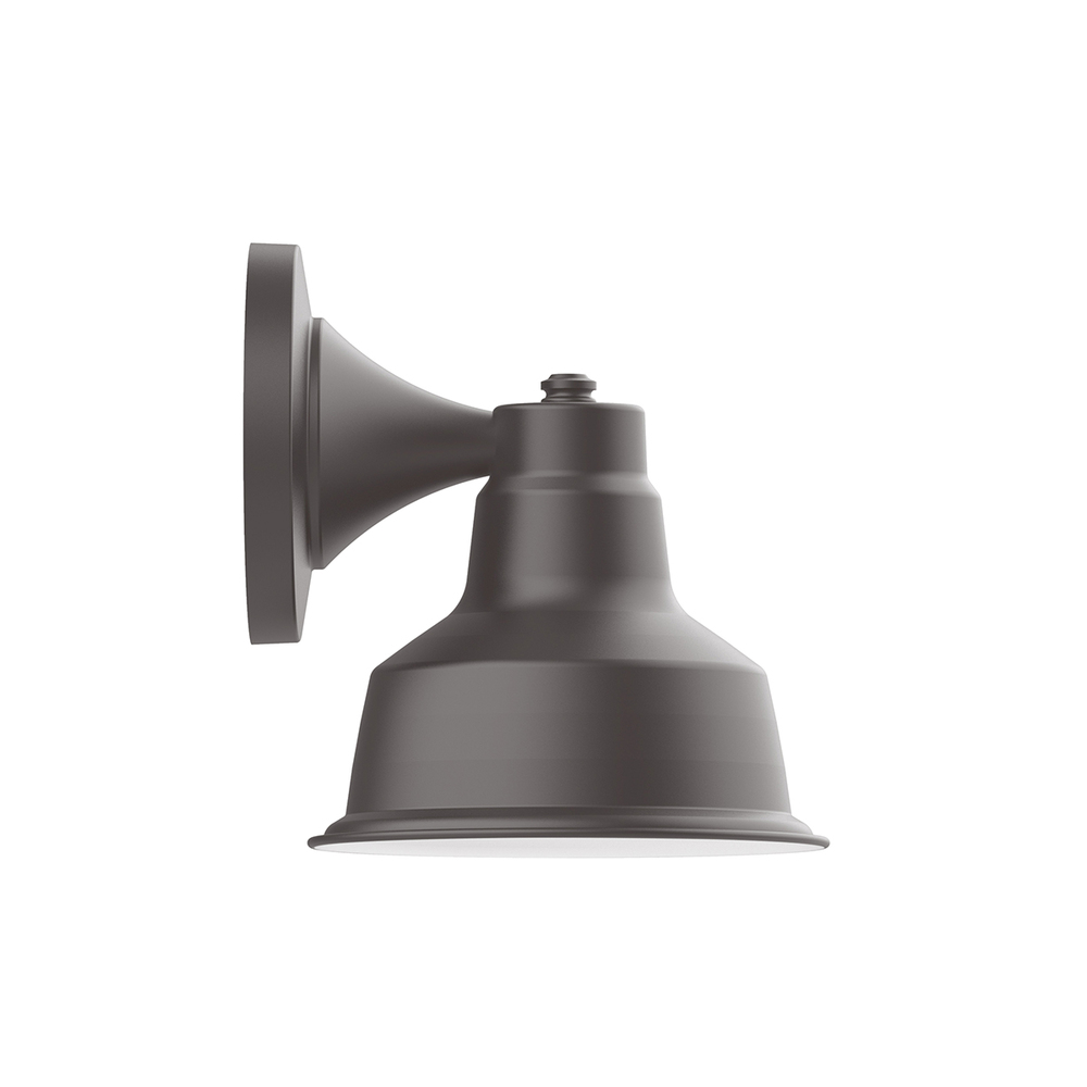 8" Warehouse shade, wall mount sconce, Bronze Matte