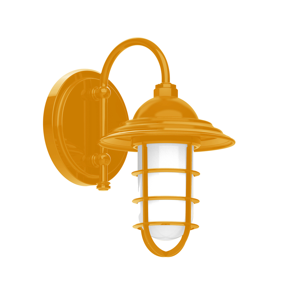 8" Vaportite, wall light, Bright Yellow
