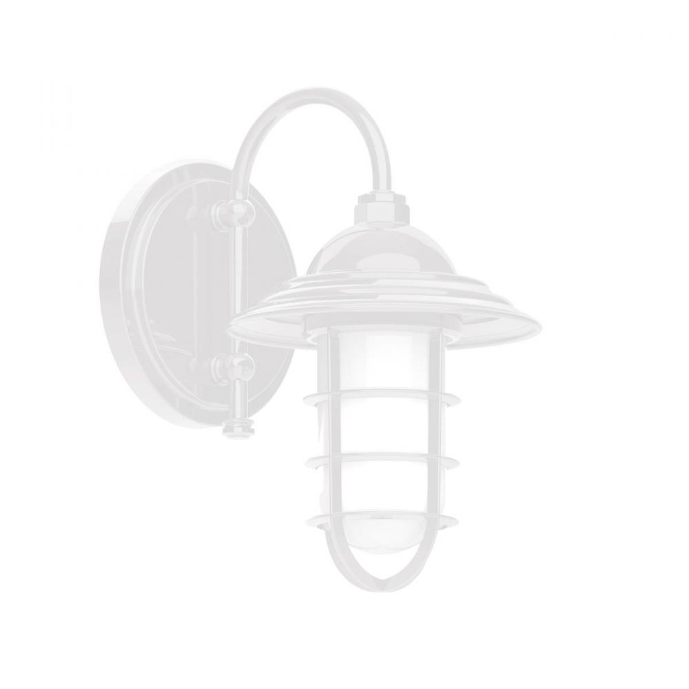 8" Vaportite, wall light, White