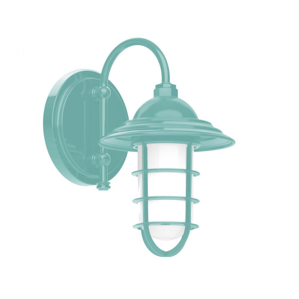 8" Vaportite, wall light, Sea Green