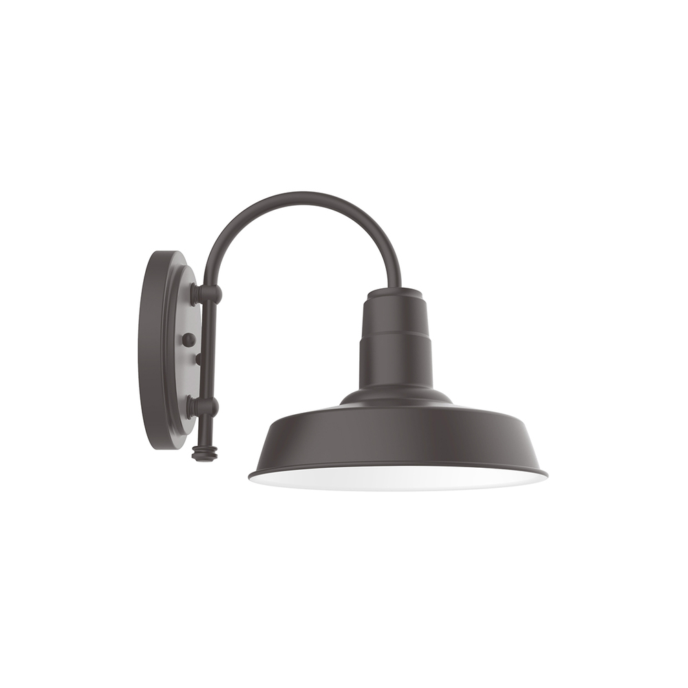 10" Warehouse shade, wall mount sconce, Bronze Matte
