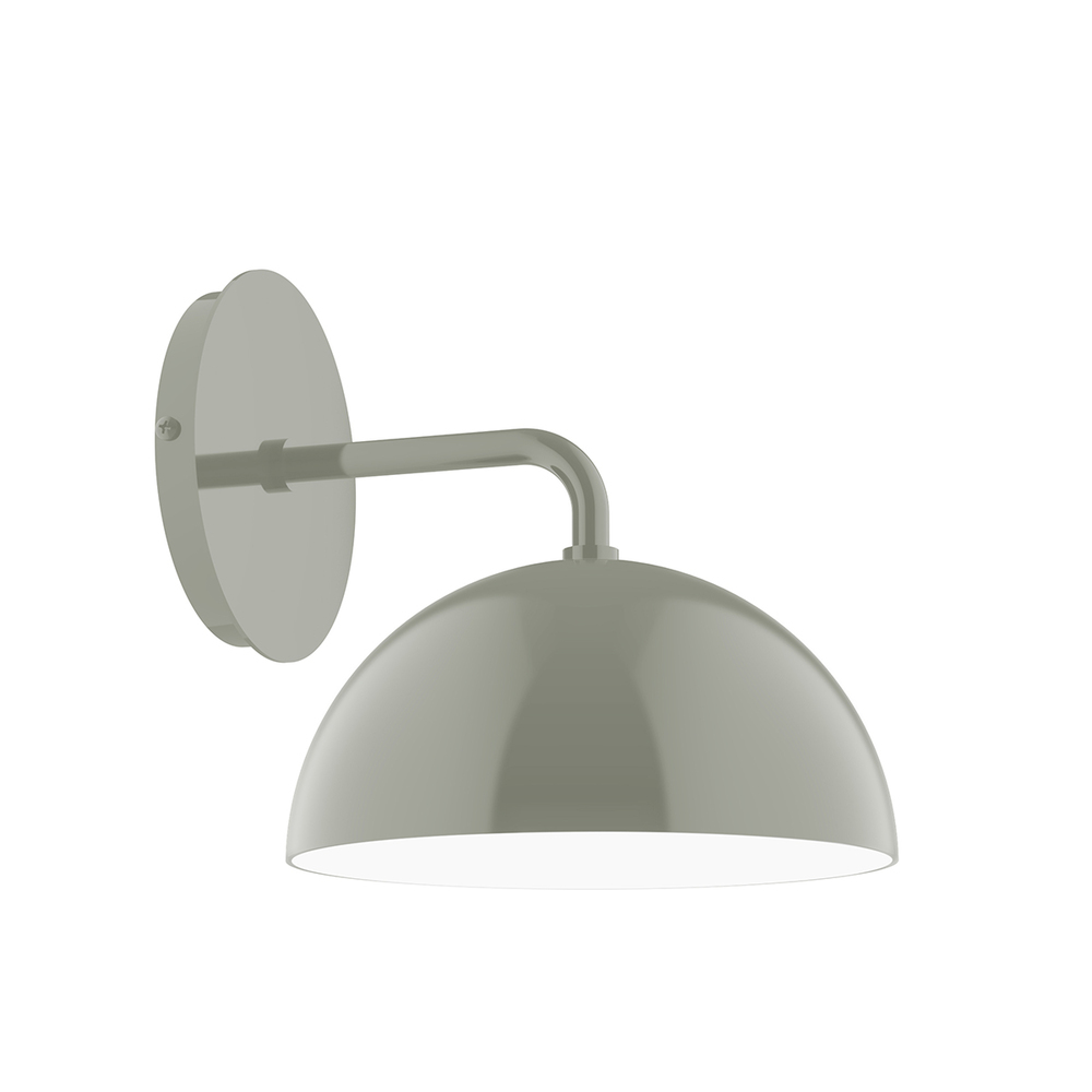 8" Arcade Wall Sconce, Moss Green