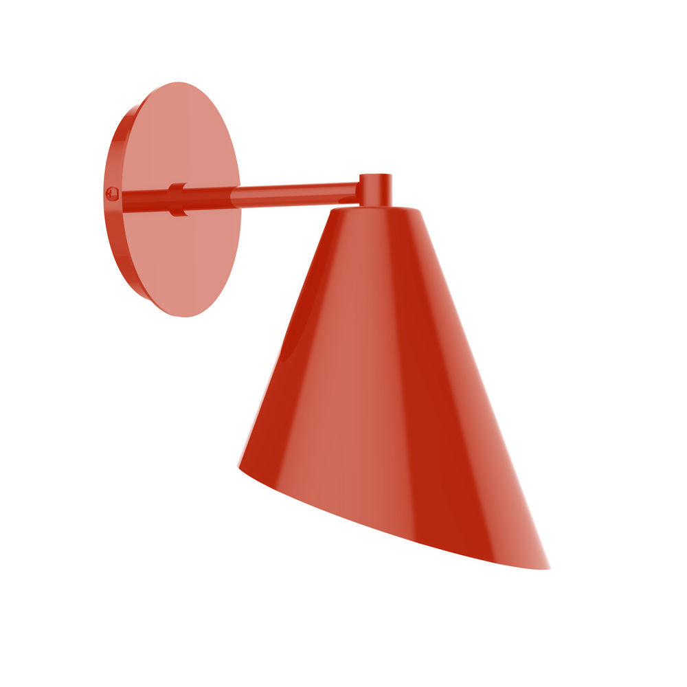 Jasmine wall sconce, Vermillion