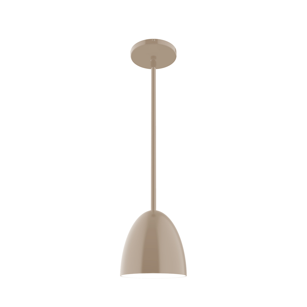 6" Jill Stem Hung Pendant, Clay