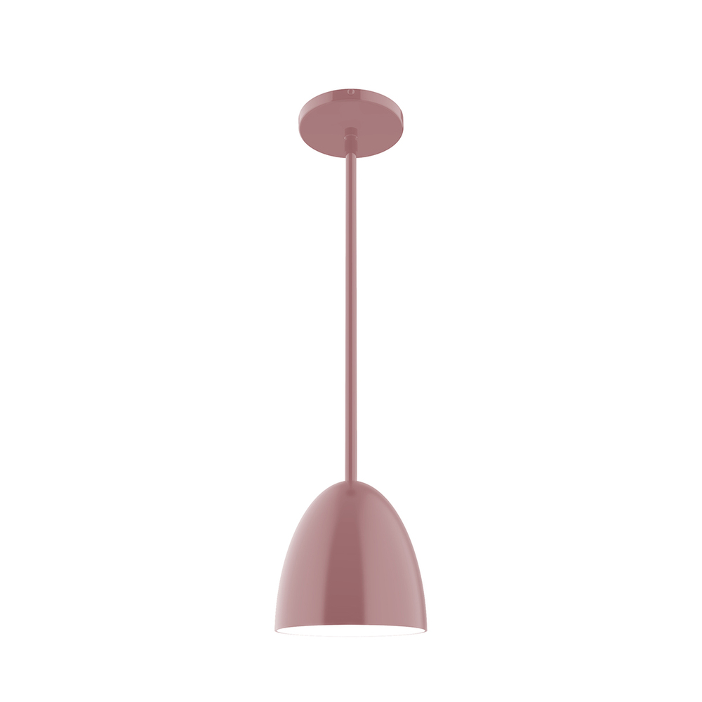 6" Jill Stem Hung Pendant, Mauve