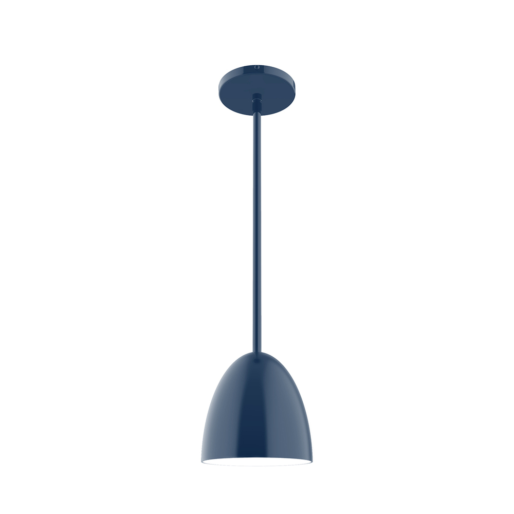 6" Jill Stem Hung Pendant, Navy