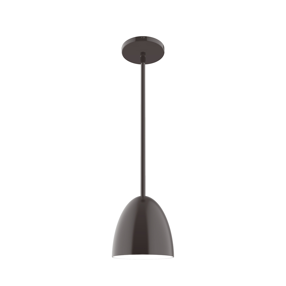 6" Jill Stem Hung Pendant, Architectural Bronze