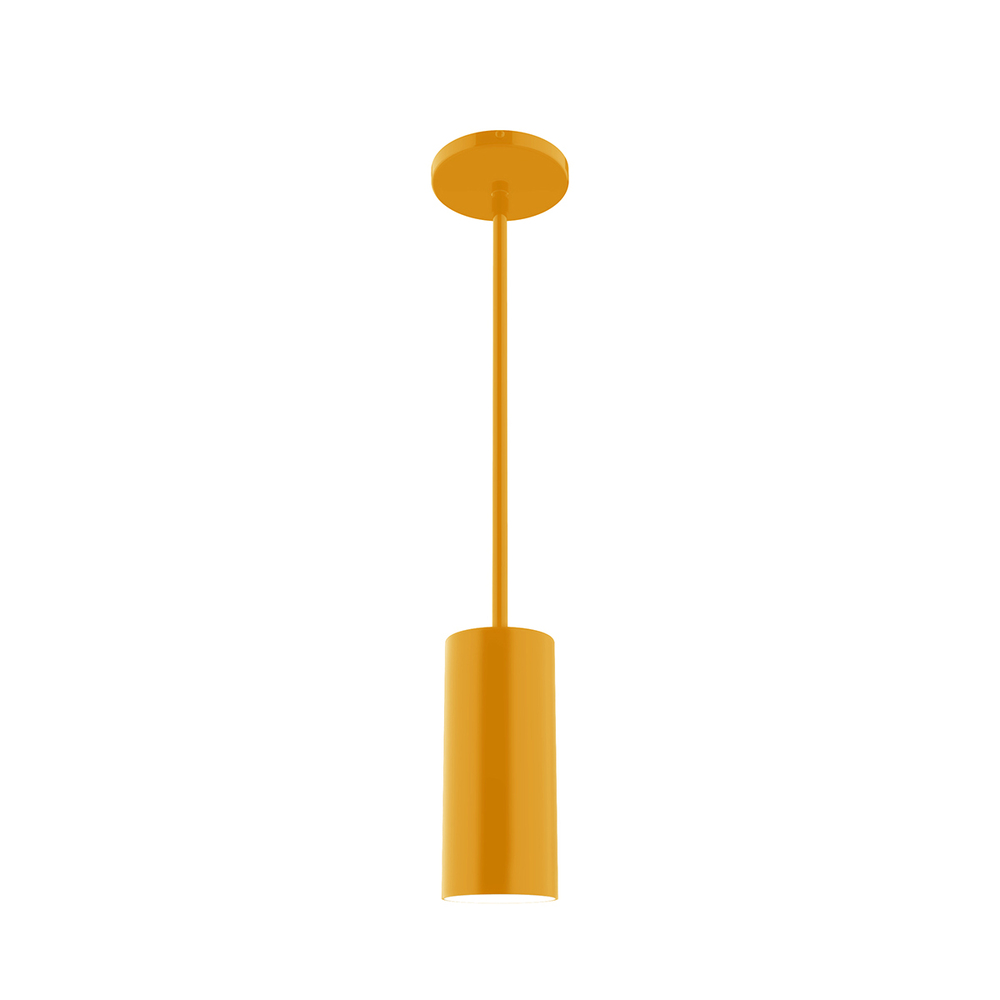 3.5" Jordan Stem Hung Pendant, Bright Yellow