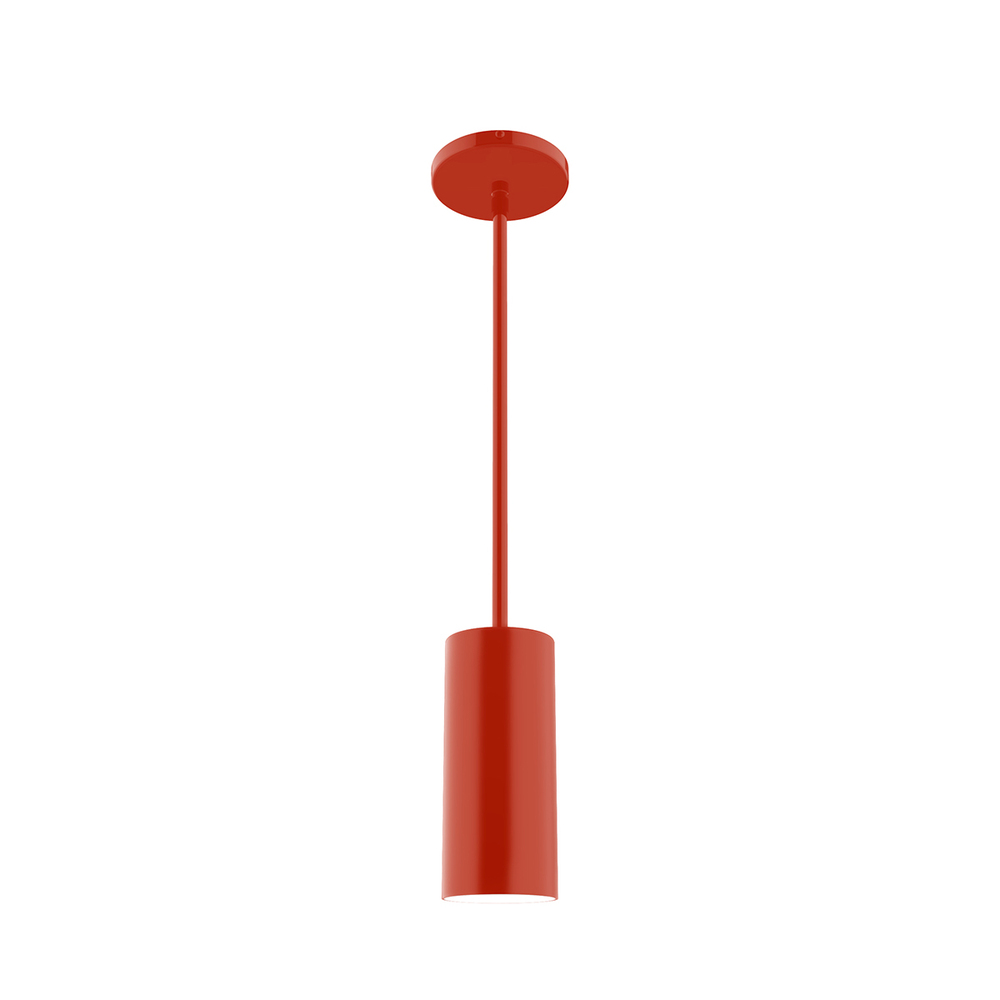 3.5" Jordan Stem Hung Pendant, Vermillion