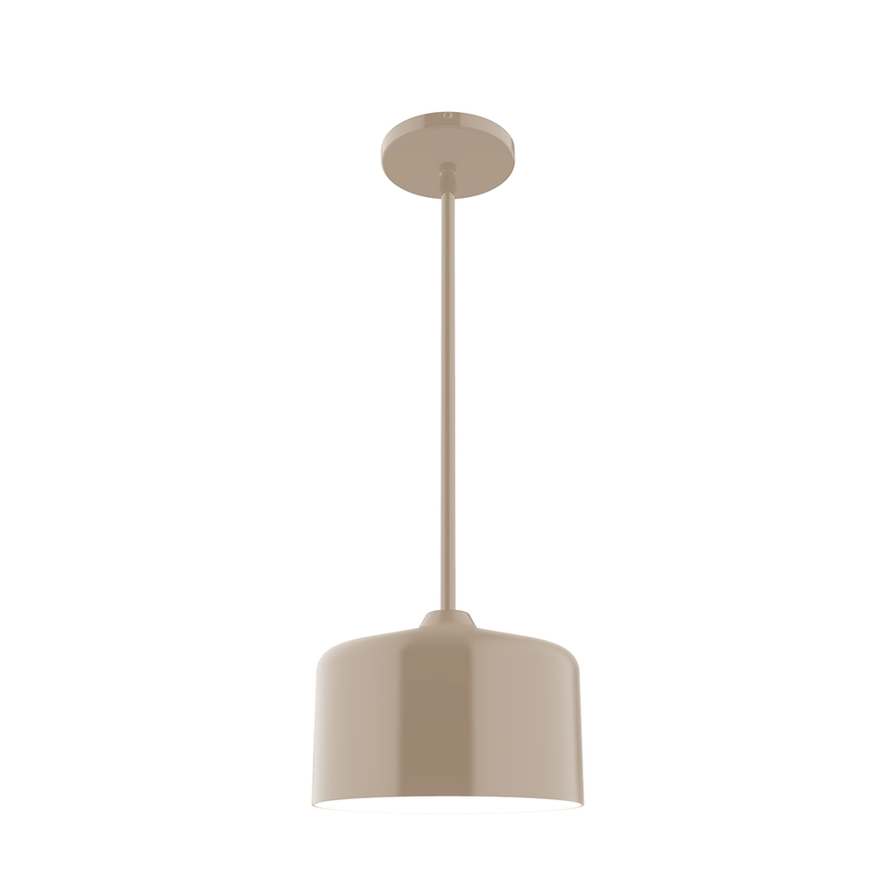 8.5" Julia Stem Hung Pendant, Clay