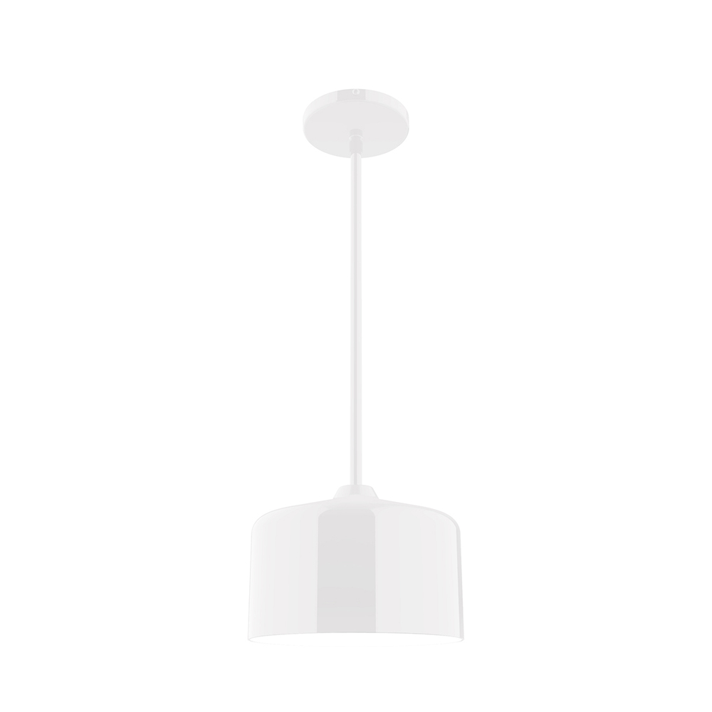 8.5" Julia Stem Hung Pendant, White