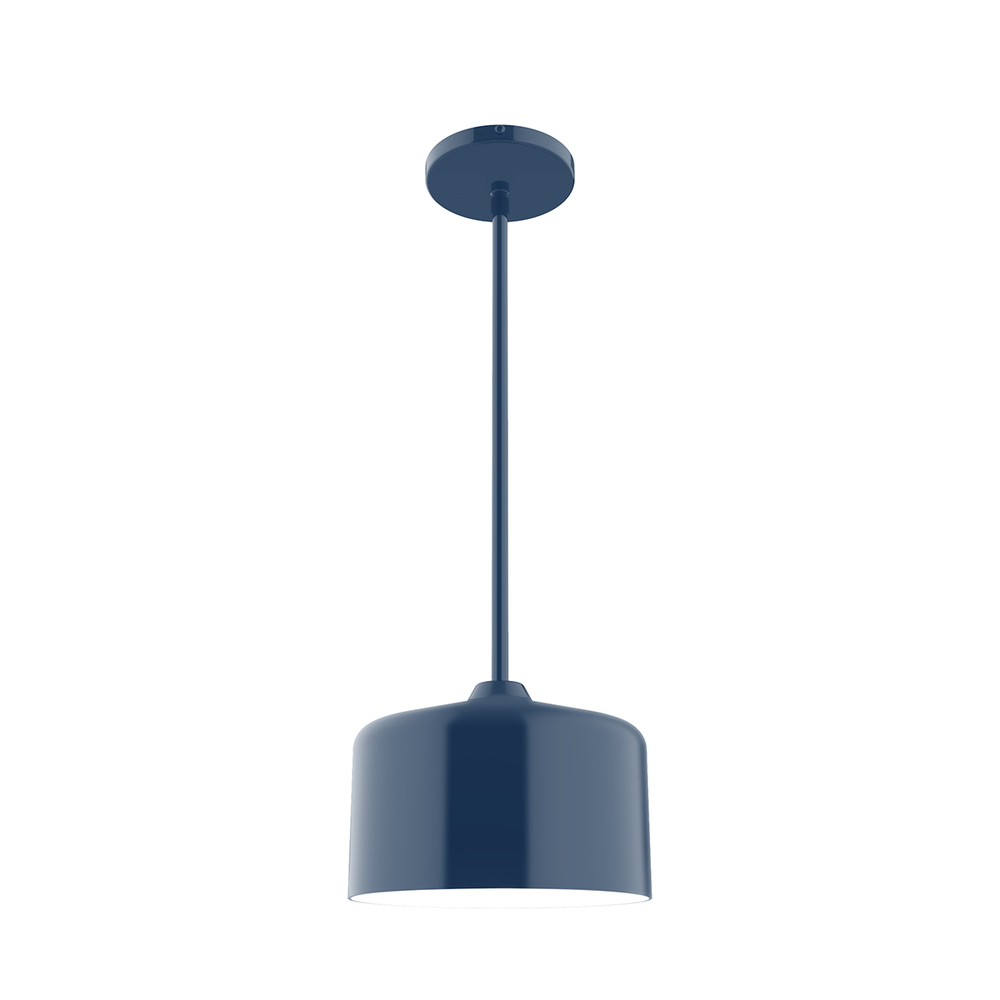 8.5" Julia Stem Hung Pendant, Navy