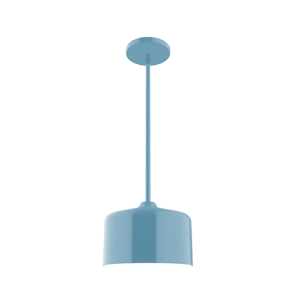 8.5" Julia Stem Hung Pendant, Light Blue
