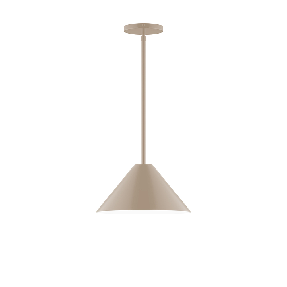 12" Pinnacle Stem Hung Pendant, Clay