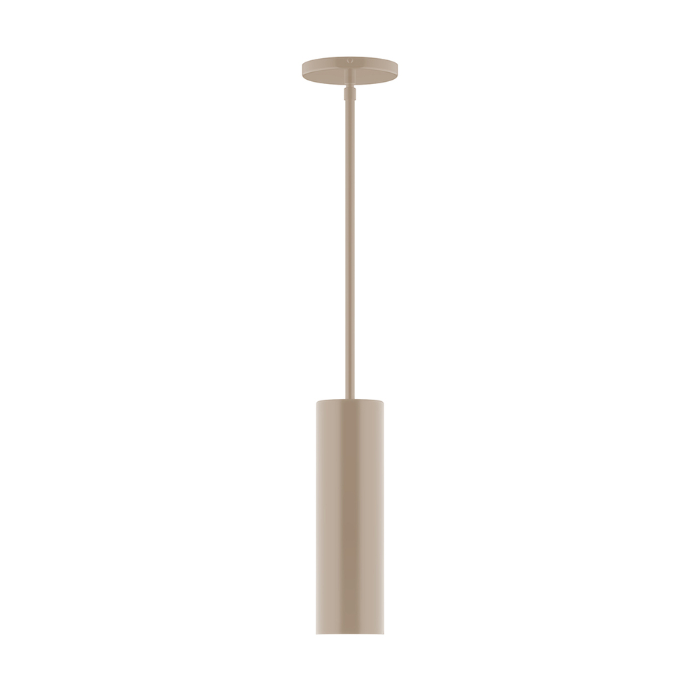 3.5" x 12" Beam Stem Hung Pendant, Clay