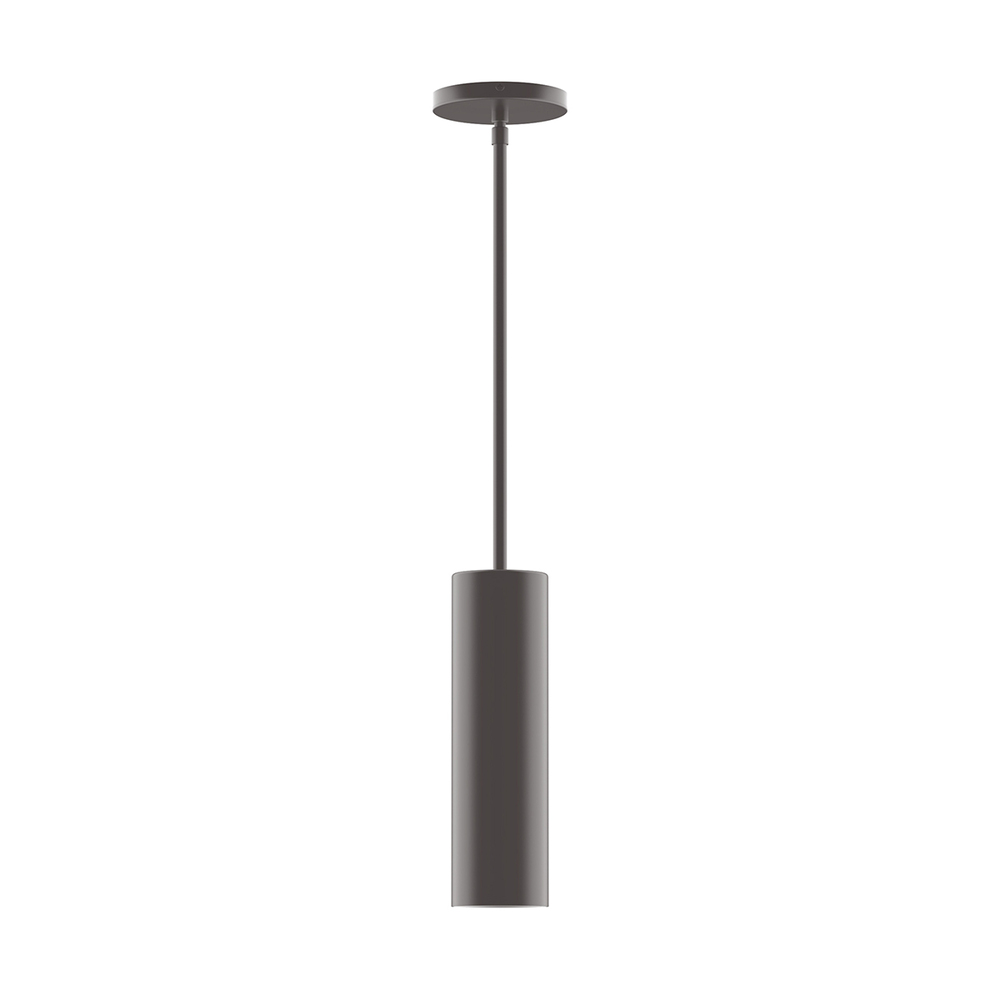 3.5" x 12" Beam Stem Hung Pendant, Bronze Matte