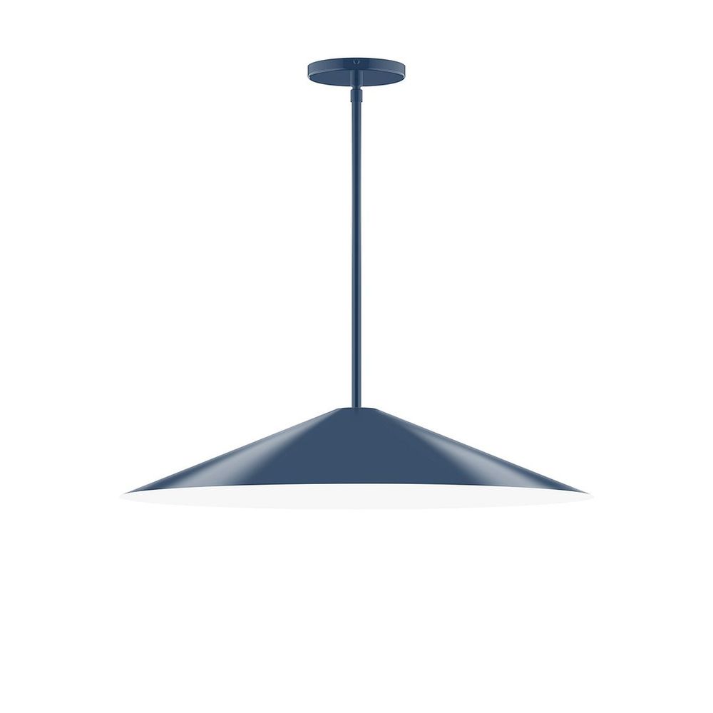 24" Vessel Stem Hung Pendant, Navy