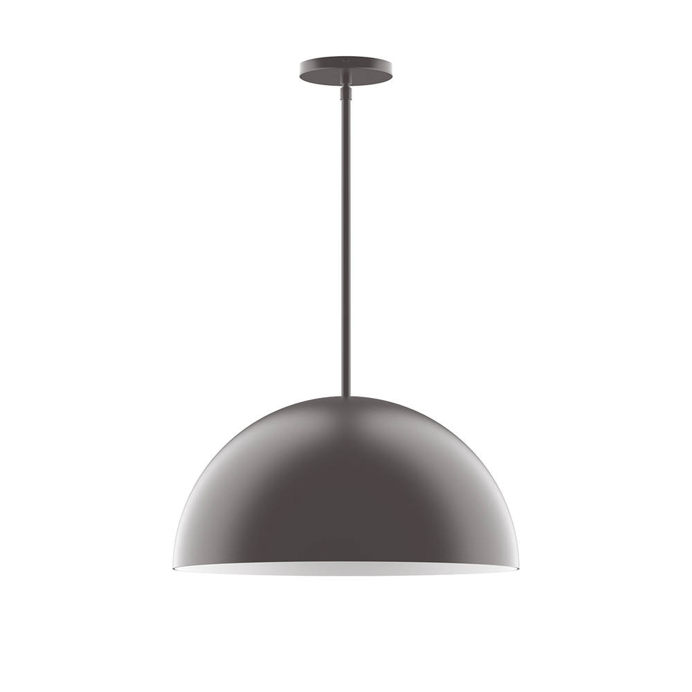 18" Arcade Stem Hung Pendant, Bronze Matte