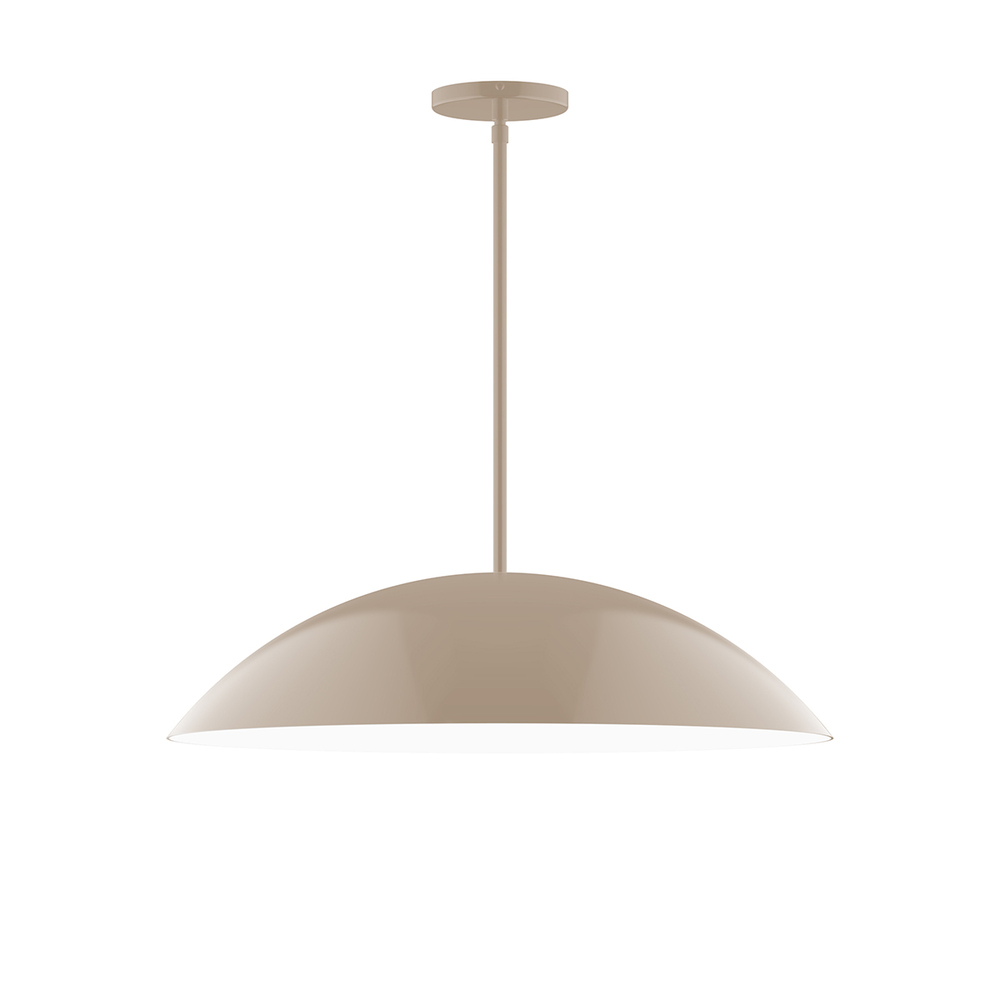 24" Plateau Stem Hung Pendant, Clay