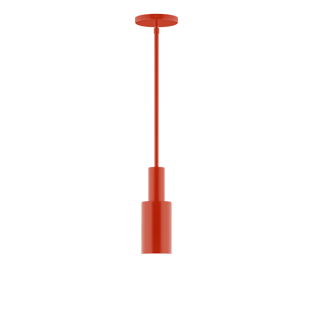 3.5" Spark Stem Hung Pendant, Vermillion