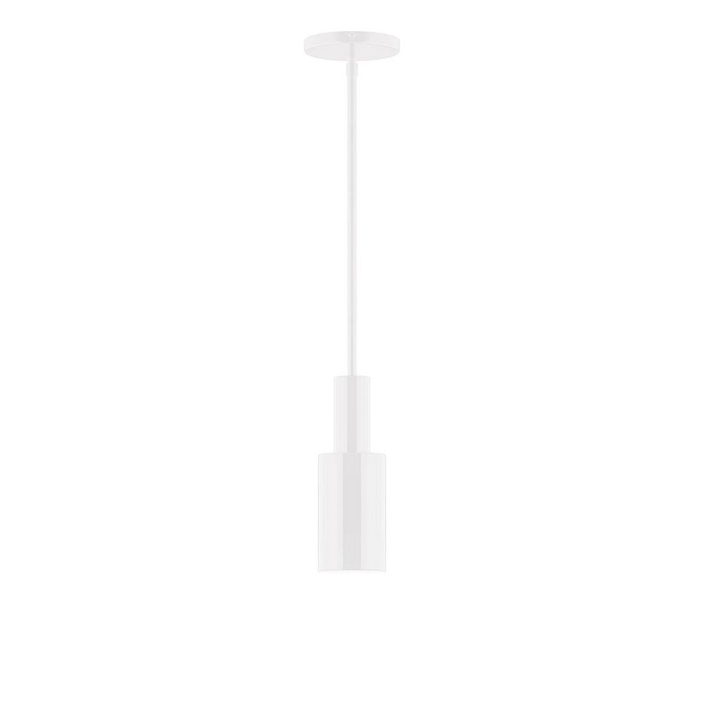 3.5" Spark Stem Hung Pendant, White