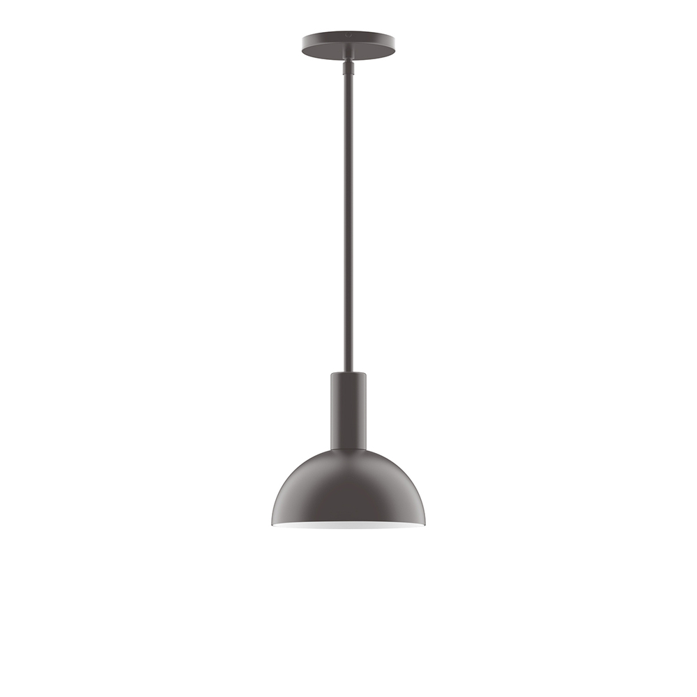 8" Ray Stem Hung Pendant, Bronze Matte