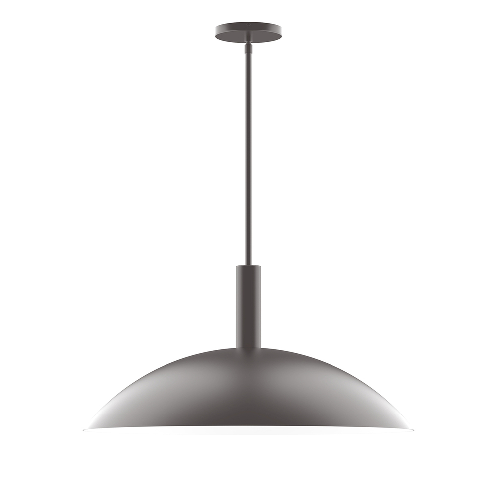 24" Glow Stem Hung Pendant, Bronze Matte