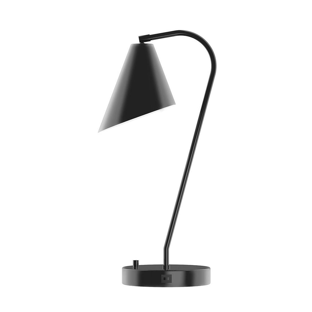23" Jasmine Table Lamp, Black