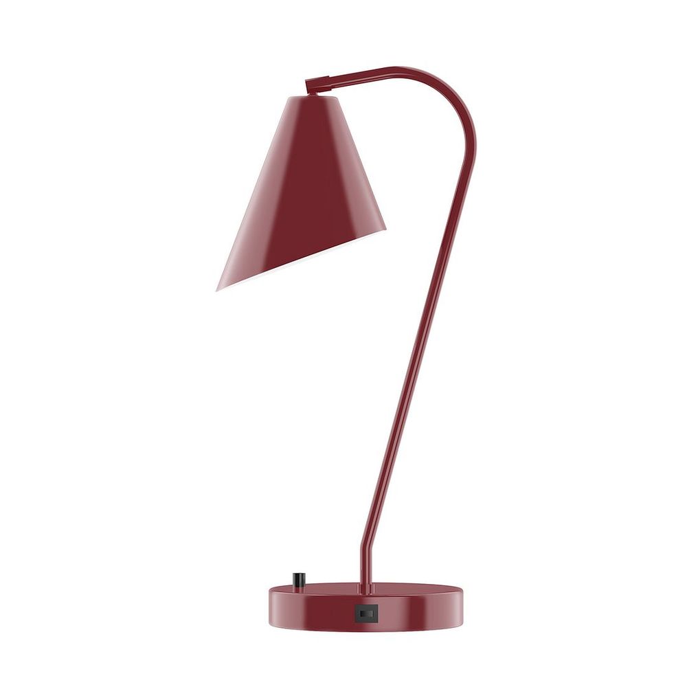 23" Jasmine Table Lamp, Barn Red