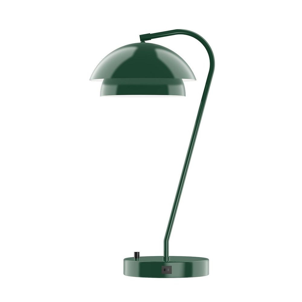23" Nest Table Lamp, Forest Green