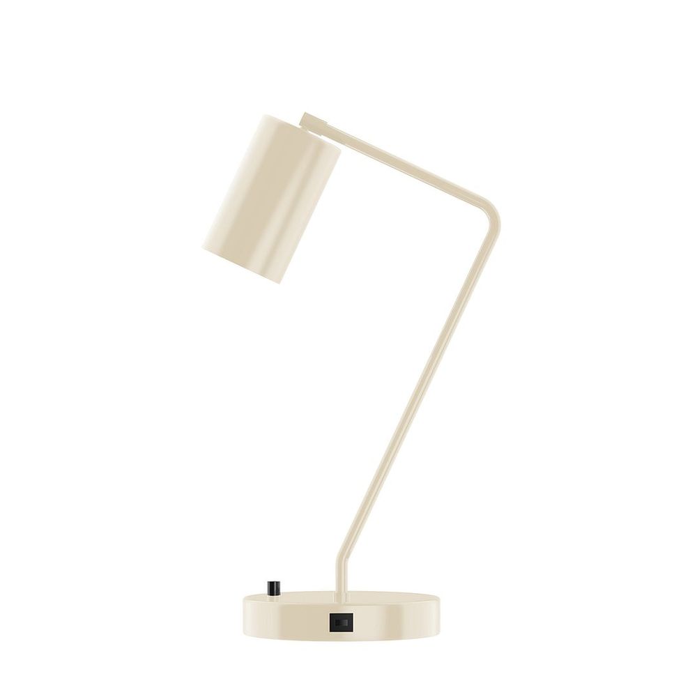 21.5" J-Series Table Lamp, Silk Gray