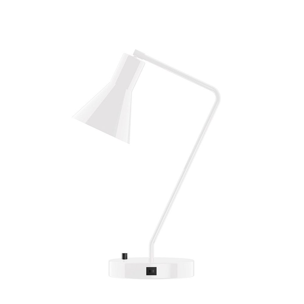 21" Flare LED Table Lamp, White