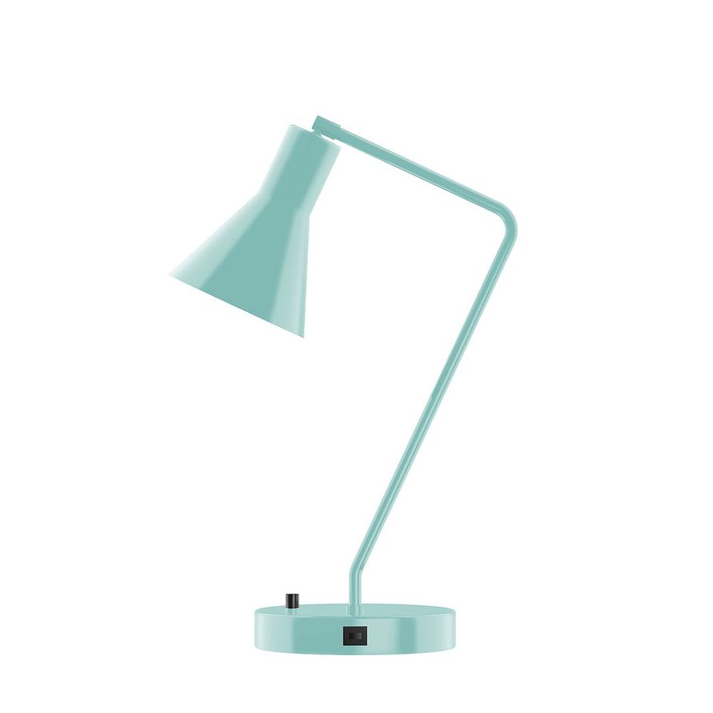 21" Flare Table Lamp, Sea Green