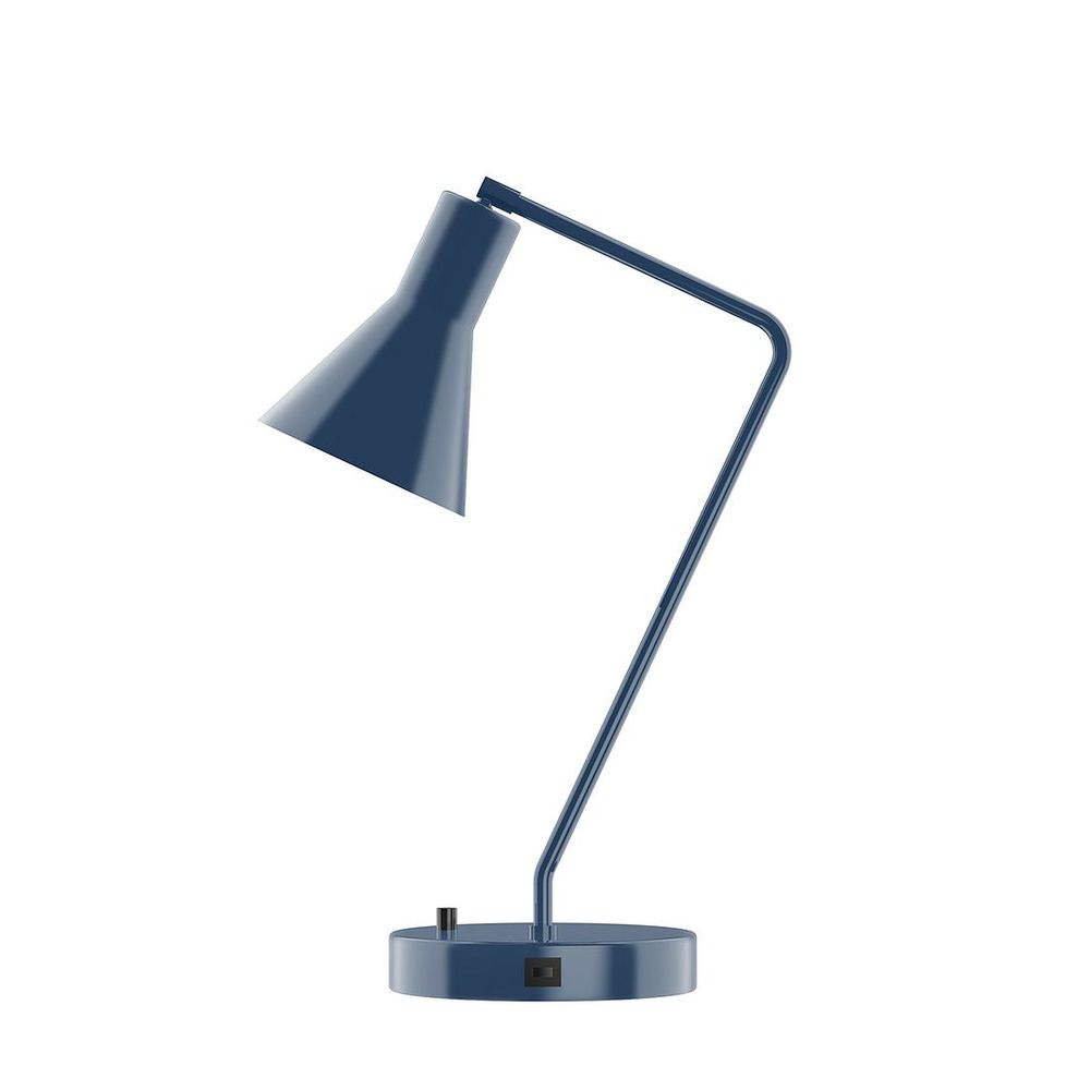 21" Flare Table Lamp, Navy