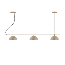 Montclair Light Works CHA431-18-L12 - 3-Light Linear Arcade LED Chandelier, Clay