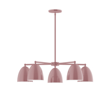 Montclair Light Works CHC417-20 - 5-Light Jill Chandelier, Mauve