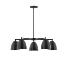 Montclair Light Works CHC417-41 - 5-Light Jill Chandelier, Black