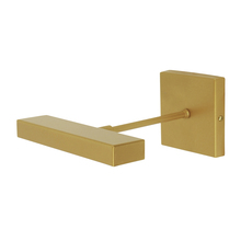 Montclair Light Works DPD310-75 - 8" Designer Direct Wire LED picture light, Gold Matte