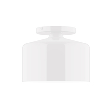 Montclair Light Works FMD419-44 - 8.5" Julia Flush Mount, White