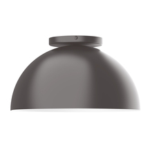 Montclair Light Works FMD432-57 - 12" Arcade Flush Mount, Bronze Matte