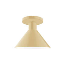 Montclair Light Works FMDX451-17 - 8" Chase Flush Mount, Ivory