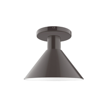 Montclair Light Works FMDX451-51 - 8" Chase Flush Mount, Architectural Bronze