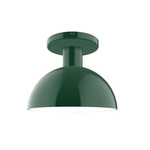 Montclair Light Works FMDX456-42 - 8" Ray Flush Mount, Forest Green