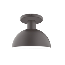 Montclair Light Works FMDX456-57 - 8" Ray Flush Mount, Bronze Matte