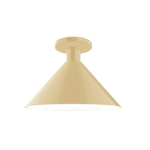 Montclair Light Works FMDX466-17 - 12" Chase Flush Mount, Ivory